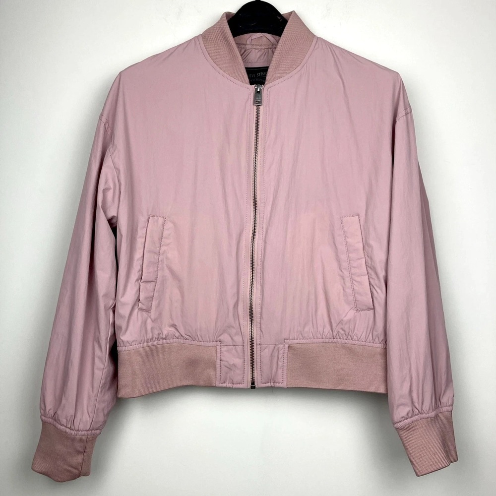 Levi's Women's Rose‎ Pink Bomber Jacket Size S F01029